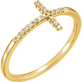 Amazing Oblique Cross Ring - Cailin's