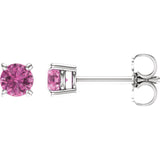 14K White Gold Sapphire Post Earrings - Cailins | Fine Jewelry + Gifts