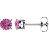 14K White Gold Sapphire Post Earrings - Cailins | Fine Jewelry + Gifts