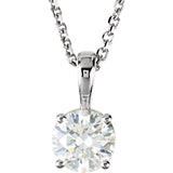 14K White Gold Diamond Necklace - Cailin's