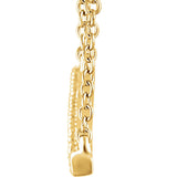 14K Gold Diamond Bar Necklace - Cailin's