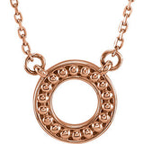 Stylish Circle Fashion Metal Bead Necklace - Cailin's
