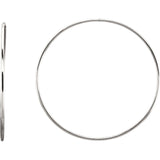 Sterling Silver Infinite Tube Hoop Earrings - Cailins | Fine Jewelry + Gifts