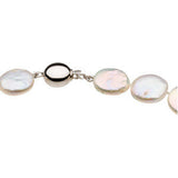 Sterling Silver Coin Freshwater Pearl 18 in Necklace - Cailin's