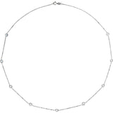Cubic Zirconia Station Necklace - Cailin's