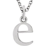 14K Gold Lowercase Letter Initial Necklace - Cailin's