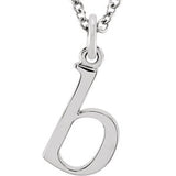 14K Gold Lowercase Letter Initial Necklace - Cailin's