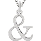 14K Gold Lowercase Letter Initial Necklace - Cailin's