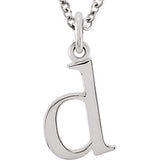 14K Gold Lowercase Letter Initial Necklace - Cailin's