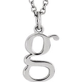 14K Gold Lowercase Letter Initial Necklace - Cailin's