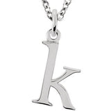14K Gold Lowercase Letter Initial Necklace - Cailin's