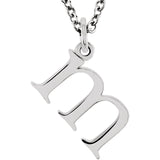 14K Gold Lowercase Letter Initial Necklace - Cailin's