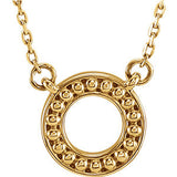 Stylish Circle Fashion Metal Bead Necklace - Cailin's