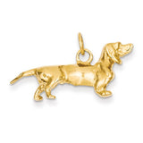 14K Yellow Gold dachshund dog Necklace Charms - Cailin's