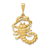 14K Yellow Gold Scorpio Zodiac Necklace Charm - Cailin's