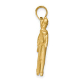 14K Yellow Gold Magic Fairy Necklace Charm - Cailin's