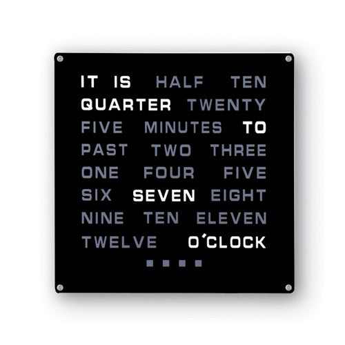 The Infamous Light Up Word Clock Cailin's Fine Jewelry Gifts