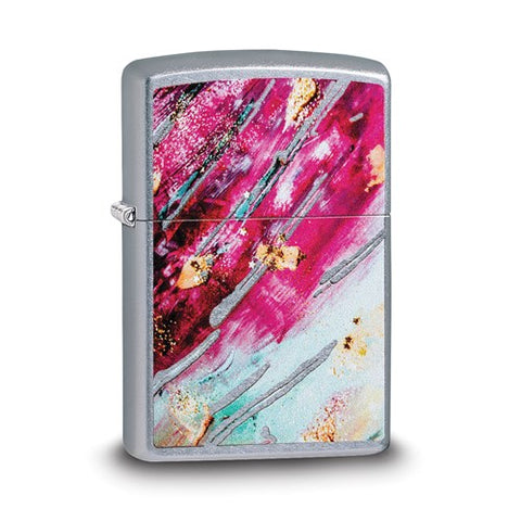 Chrome Zippo Pop Art II - Cailin's