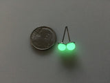 Stainless Steel Green Glow In The dark Earrings - Cailin's