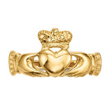 14K Yellow Gold Irish Claddagh Celtic Ring - Cailin's