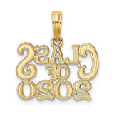14K Yellow Gold Class of 2020 Graduation Necklace Charm - Cailin's