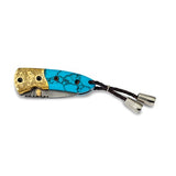 Brass Turquoise Steel Leather Tool - Cailin's