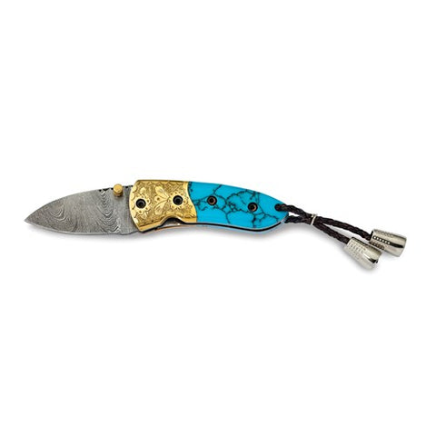 Brass Turquoise Steel Leather Tool - Cailin's