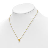14K Yellow Gold Tantalizing Triangle Necklace - Cailin's