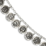 925 Sterling Silver Twelve Patron Saints Bracelet - Cailin's