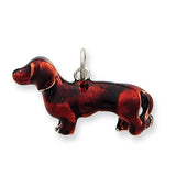 14K Yellow Gold dachshund dog Necklace Charms - Cailin's