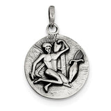 925 Sterling Silver Antique Zodiac Horoscope Necklace Charms - Cailin's