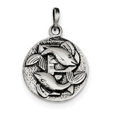 925 Sterling Silver Antique Zodiac Horoscope Necklace Charms - Cailin's