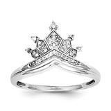 925 Sterling Silver diamond Crown Ring - Cailin's