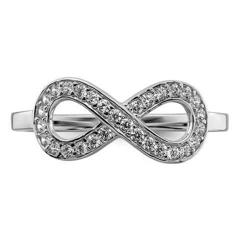 925 Sterling Silver Infinity CZ Ring - Cailin's