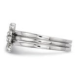 925 Sterling Silver 4 Leaf Clover CZ Rings - Cailin's