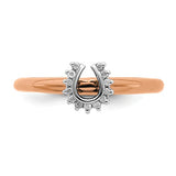 925 Sterling Silver Colour Me Fancy Horseshoe diamond Rings - Cailin's