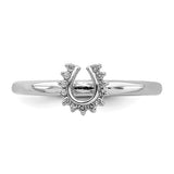 925 Sterling Silver Colour Me Fancy Horseshoe diamond Rings - Cailin's