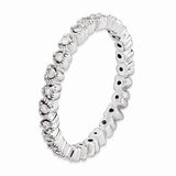 925 Sterling Silver True Hearts diamond Ring - Cailin's