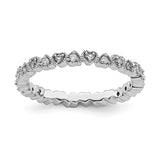 925 Sterling Silver True Hearts diamond Ring - Cailin's