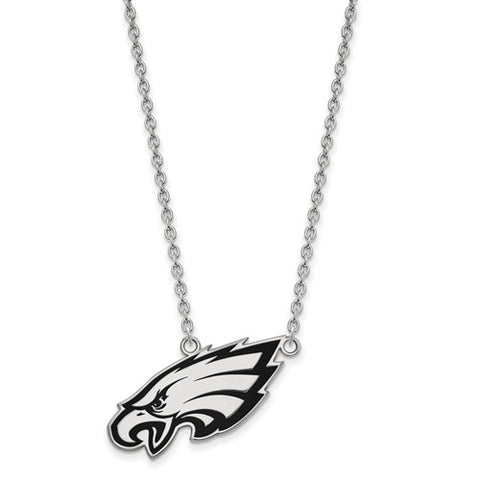 925 Sterling Silver Philadelphia Eagles Logo Charm Necklace - Cailin's
