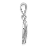 14K White Gold Elephant Necklace Charm - Cailin's