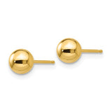 14K Yellow Gold Ball Classic Post Earrings - Cailin's