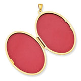 14K Yellow Gold Celtic 2 Photo Love Locket Necklace Charm - Cailin's