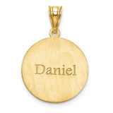 925 Sterling Silver Custom Name Baseball Necklace Charm - Cailin's