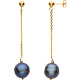 Freshwater Black Pearl Post Earrings - Cailins | Fine Jewelry + Gifts