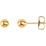 14K Gold Bright Ball Post Earrings - Cailins | Fine Jewelry + Gifts