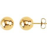 14K Gold Bright Ball Post Earrings - Cailins | Fine Jewelry + Gifts