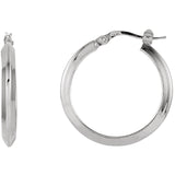 Sterling Silver Knife Hoops - Cailin's