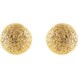 14k Yellow Gold Stardust Ball Earrings - Cailins | Fine Jewelry + Gifts