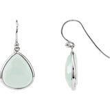 Sterling Silver Aqua Chalcedony Earrings - Cailins | Fine Jewelry + Gifts